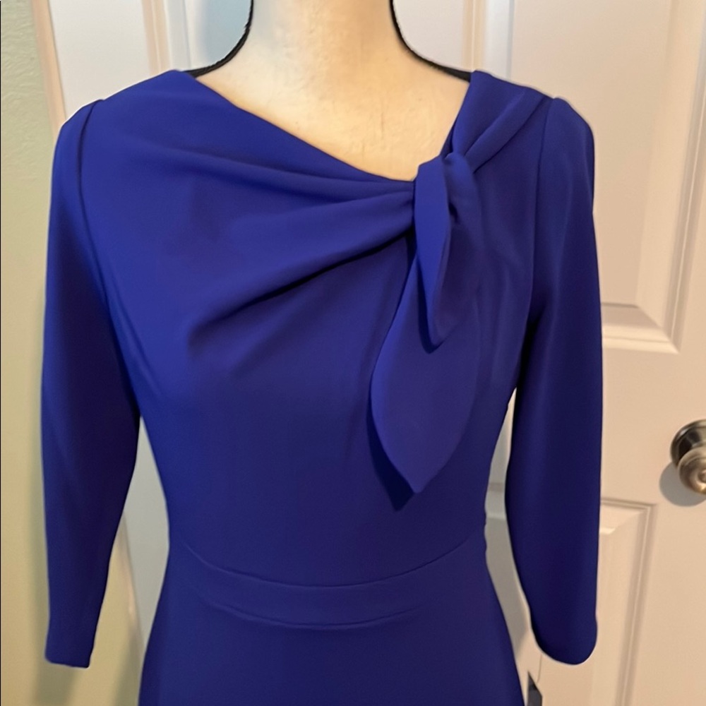 NWT Designer Blue Dress - Picture 2 of 5